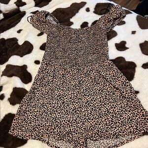 Forever 21 Textured Animal Print Top